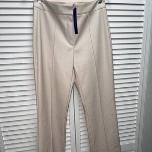 Ellie Tahari Size 4 Vegan Leather Seam Pant